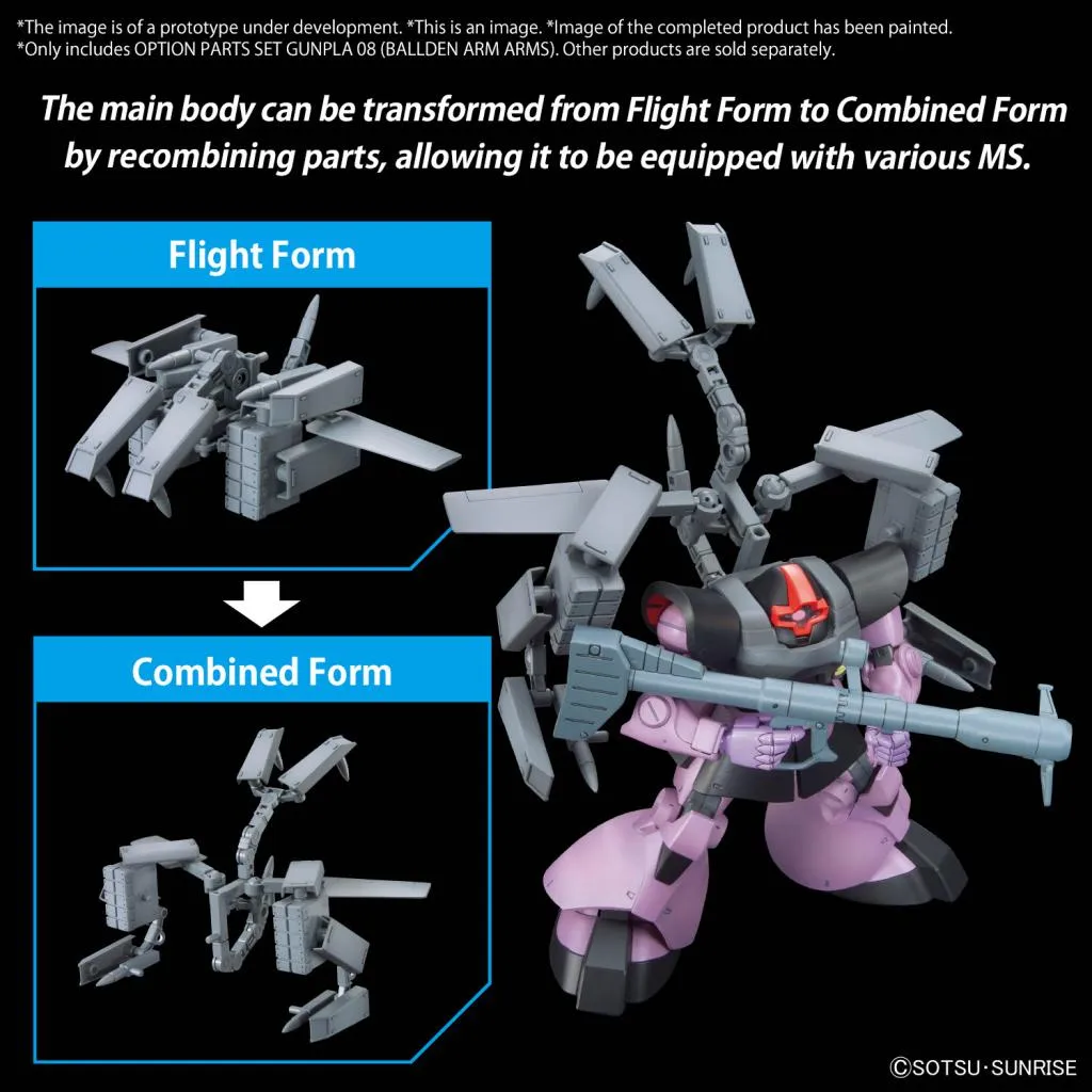 GUNDAM - Option Parts Set Gunpla 08 (Ballden Arm Arms) - Model Kit